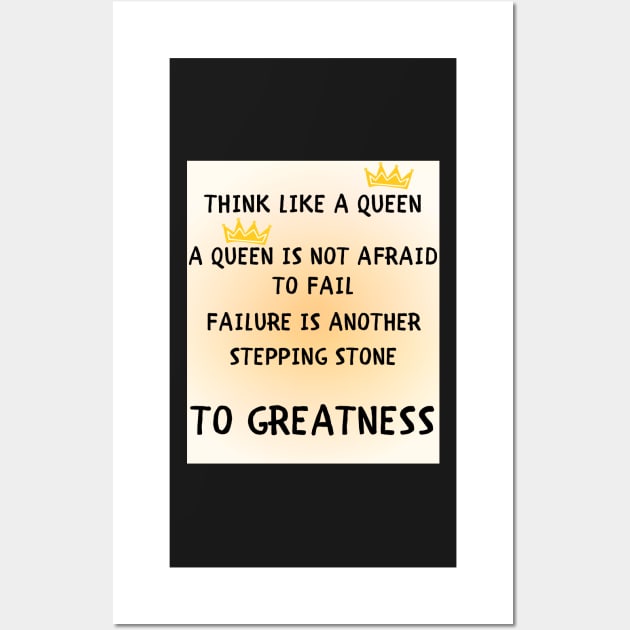 Think like a queen Wall Art by IOANNISSKEVAS